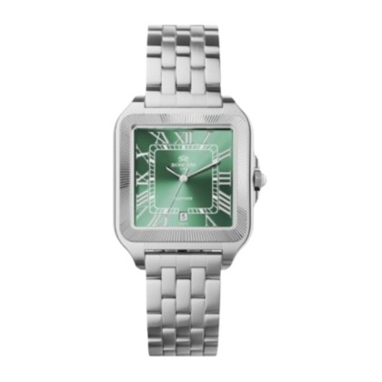 Roscani ROSW4639S7 Green Dial 36x36mm Silver Stainless Steel 5ATM Analog Men Watch